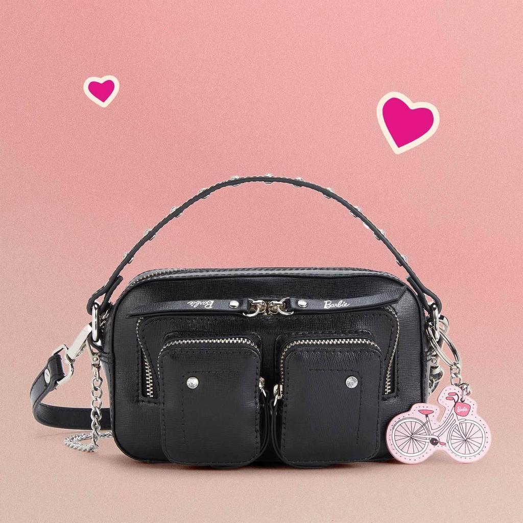 商品Nunoo|Núnoo Women's x Barbie Helena Cross Body Bag - Black,价格¥496,第1张图片