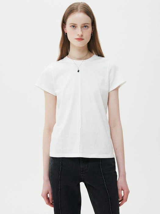 商品MOONSUN|Pin Tuck Symbol Baby T Shirt (White),价格¥469,第2张图片详细描述