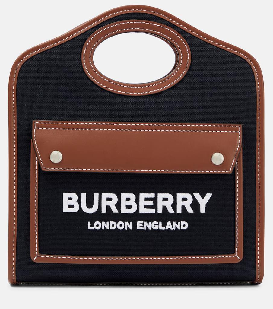 Burberry Ladies Small Monogram Stripe E-canvas Compact Wallet In Bridle  Brown