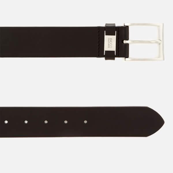 BOSS Men's Vegetable Tanned Leather Belt - Black商品第2张图片规格展示
