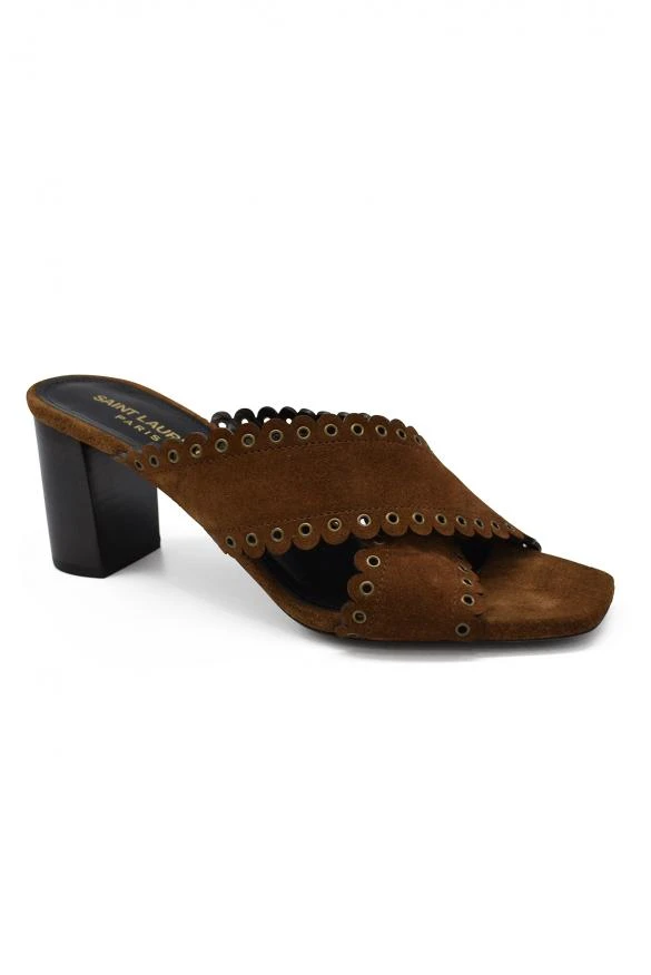 商品Yves Saint Laurent|Loulou mules,价格¥3465,第3张图片详细描述