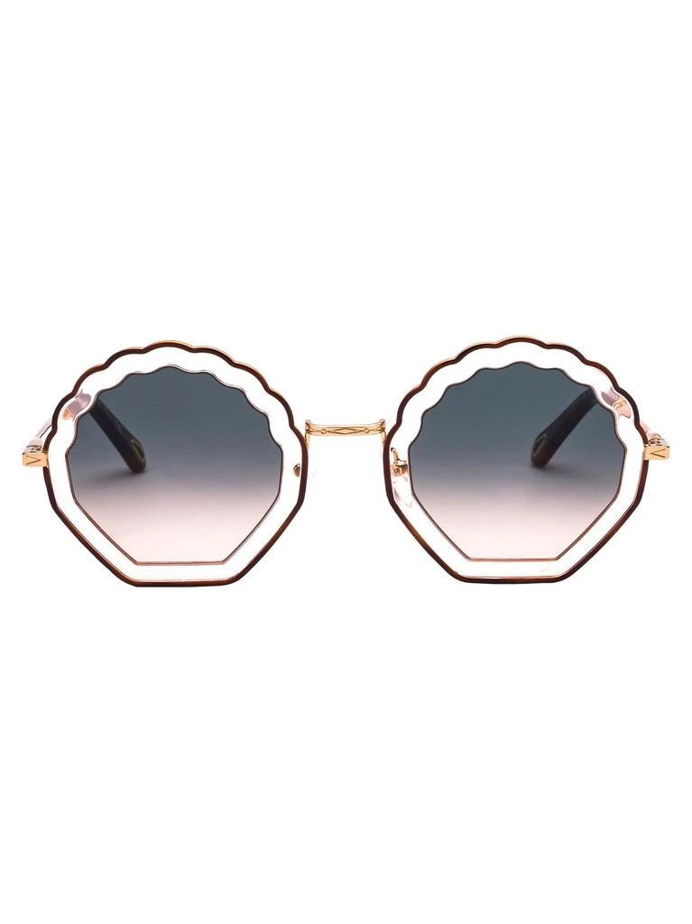 商品Chloé|Chloé Womens Brown Metal Sunglasses,价格¥3490,第1张图片
