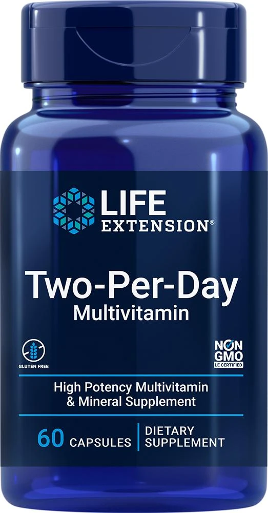 商品Life Extension|Life Extension Two-Per-Day Multivitamin, 60 Multivitamin (60 capsules),价格¥86,第1张图片