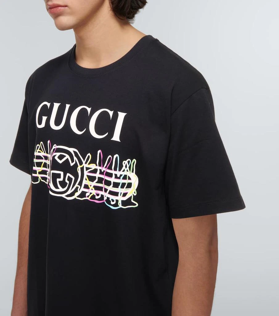 商品Gucci|Double G针织印花T恤,价格¥5786,第5张图片详细描述