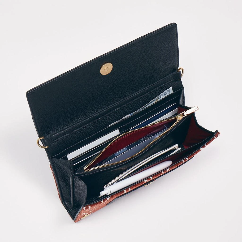 AJ Crossbody Clutch | Texas Tapestry/Brushed Gold Hammered 商品