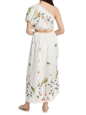 商品Farm Rio|Pitanga One-Shoulder Cut-Out Maxi Dress,价格¥413,第2张图片详细描述