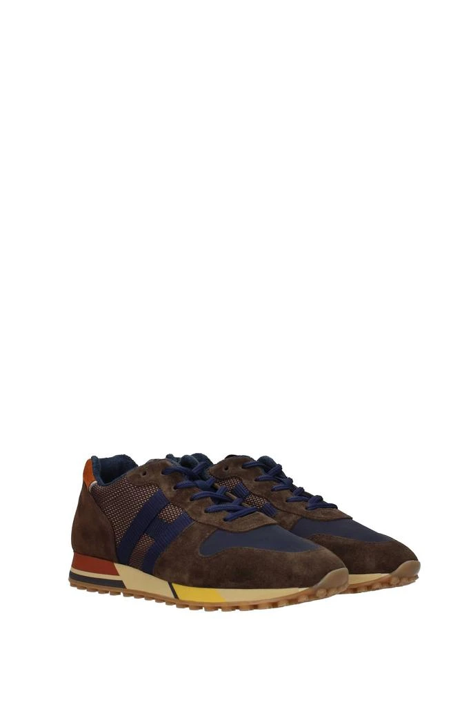 商品hogan|Sneakers h383 Fabric Brown Blue,价格¥1131,第2张图片详细描述