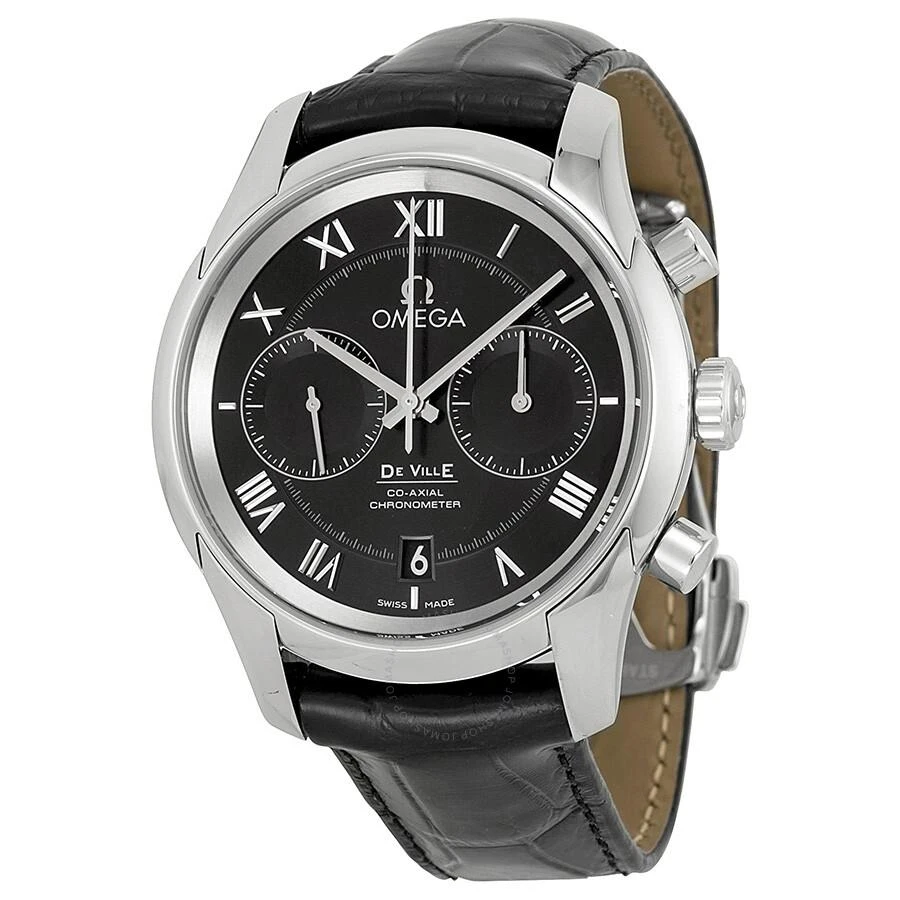 商品Omega|De Ville Co-Axial Black Dial Black Leather Men's Watch 431.13.42.51.01.001,价格¥31733,第1张图片