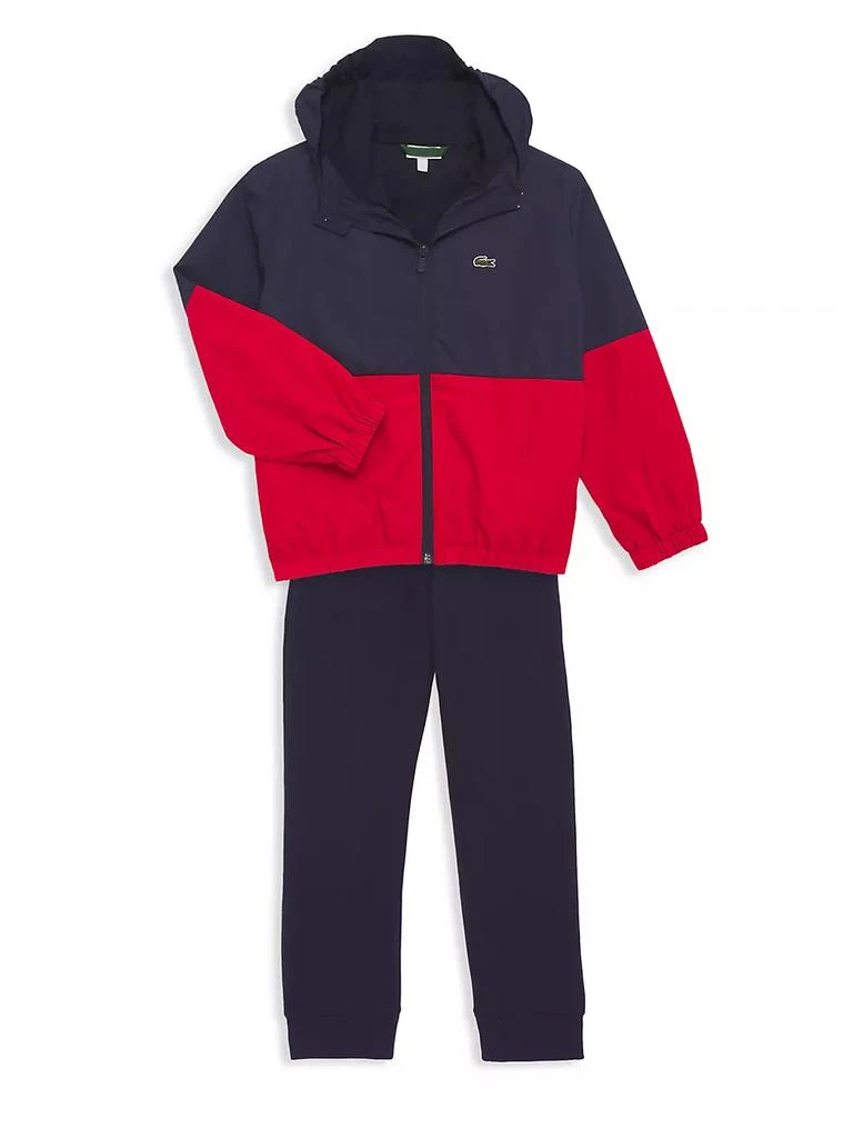 商品Lacoste|Little Boy's &amp; Boy's Logo Water-Repellent Windbreaker,价格¥406,第2张图片详细描述