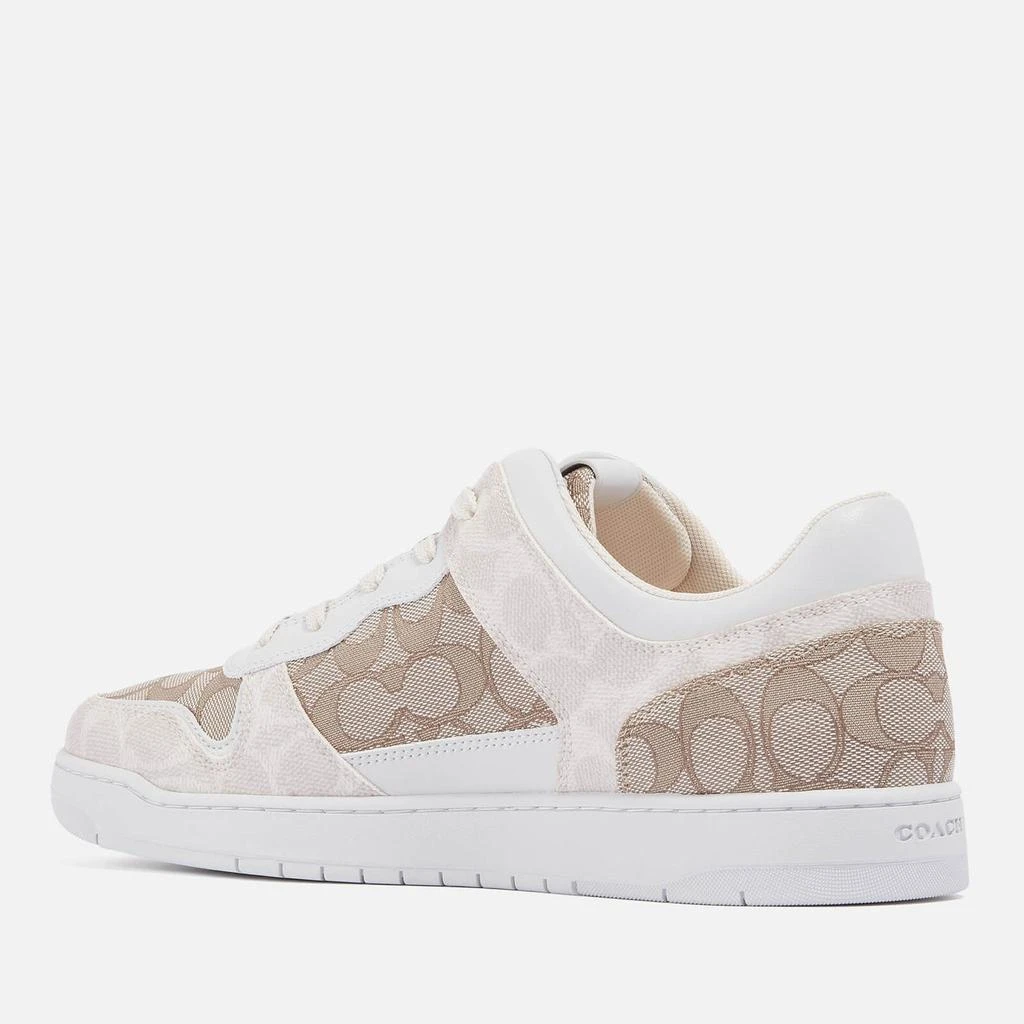 商品Coach|Coach Men's C201 Mixed Signature 1 Basket Jacquard-Canvas Trainers,价格¥1172,第2张图片详细描述