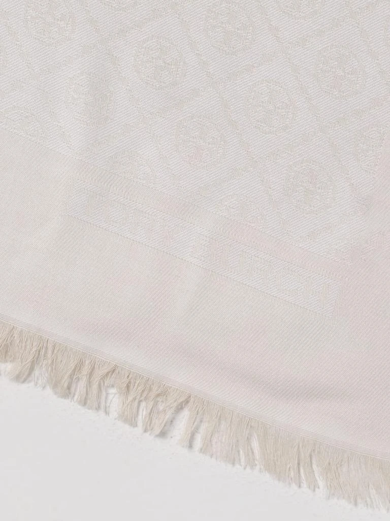 商品Tory Burch|Tory Burch wool scarf with monogram jacquard,价格¥1655,第3张图片详细描述