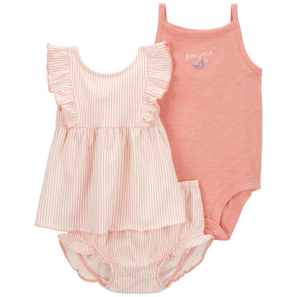 商品Carter's|Baby 3 Piece Striped Little Short Set,价格¥60,第1张图片