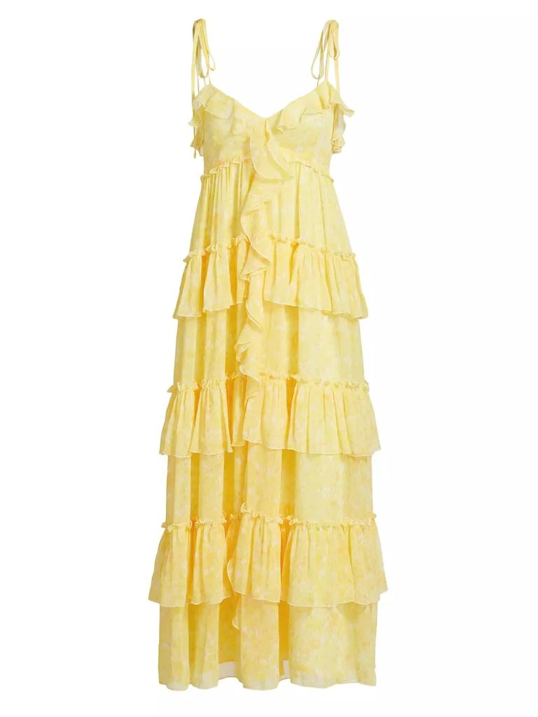 商品Cinq à Sept|Fadrid Ruffle Chiffon Tiered Midi-Dress,价格¥2207,第1张图片