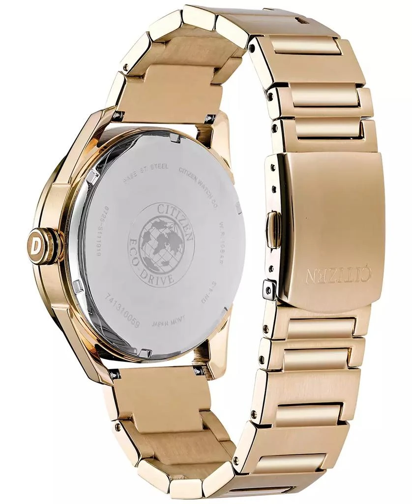 商品Citizen|Drive from Citizen Eco-Drive Men's Rose Gold-Tone Stainless Steel Bracelet Watch 42mm,价格¥1192,第3张图片详细描述