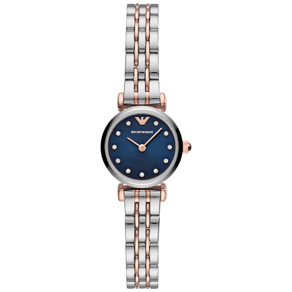 夜空蓝双色不锈钢水钻女士腕表, 22mm商品第1张图片规格展示