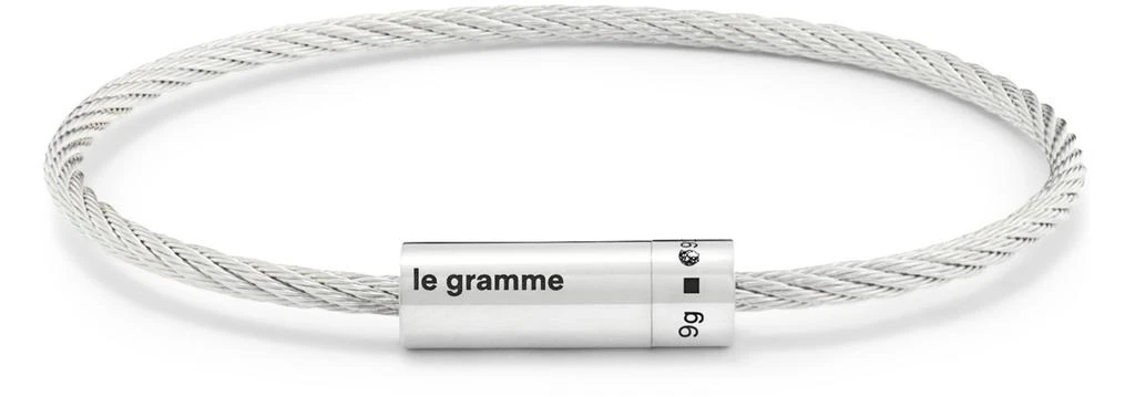 商品Le Gramme|Polished Sterling silver cable bracelet 9g,价格¥3361,第2张图片详细描述