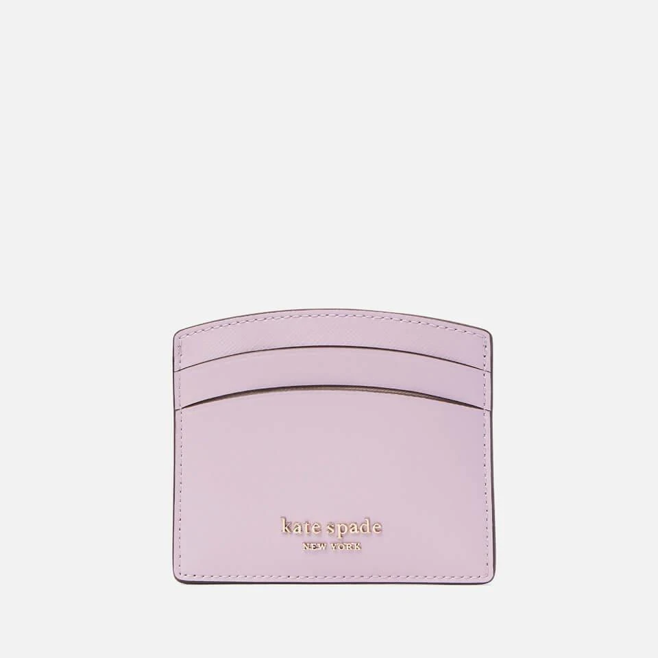 商品Kate Spade|Kate Spade New York Women's Spencer Saffiano Card Holder - Violet Mist,价格¥395,第1张图片