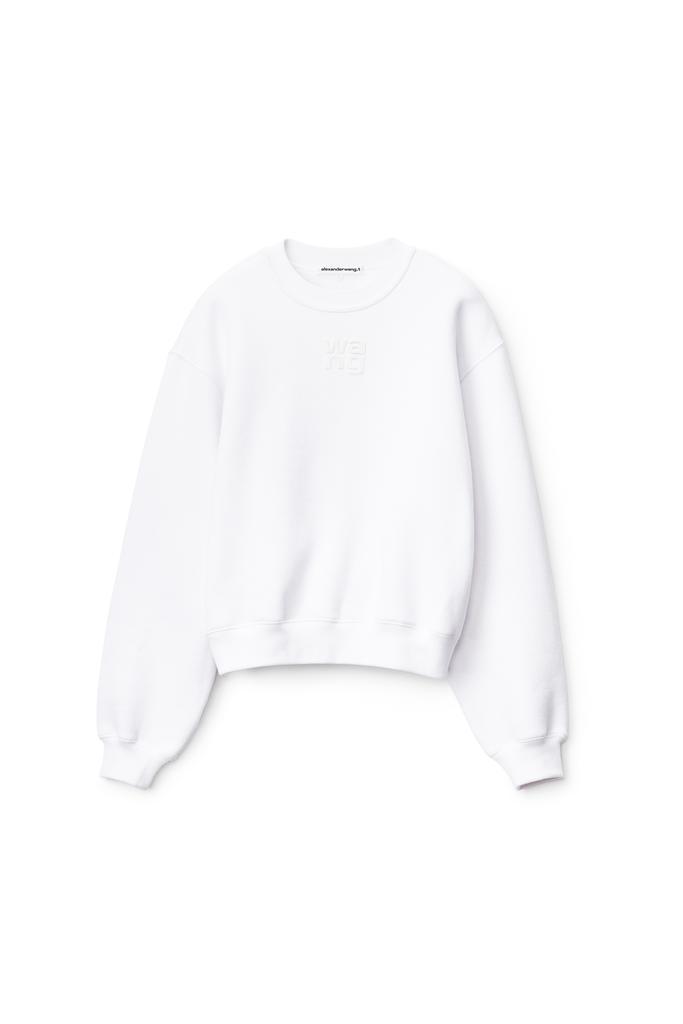 商品Alexander Wang|PUFF LOGO SWEATSHIRT IN STRUCTURED TERRY,价格¥1326,第1张图片