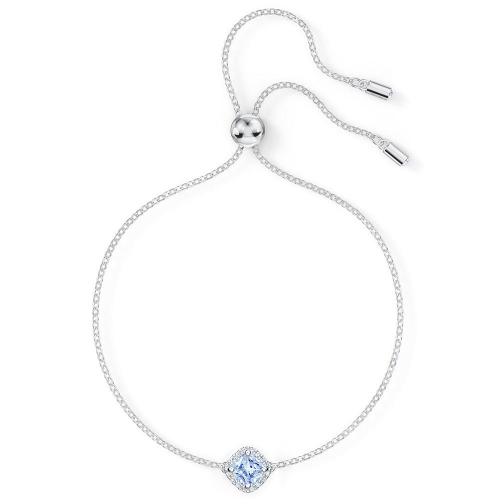 商品Swarovski|Silver-Tone Cushion-Crystal Slider Bracelet,价格¥591,第4张图片详细描述