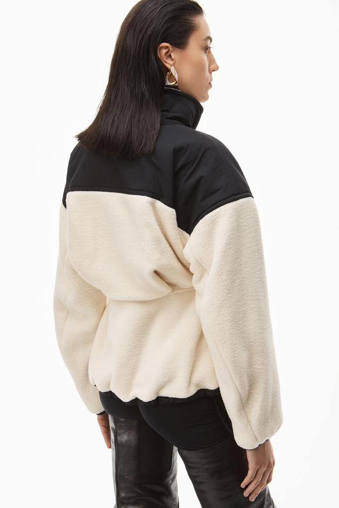 SCULPTED JACKET IN TEDDY FLEECE & NYLON 商品