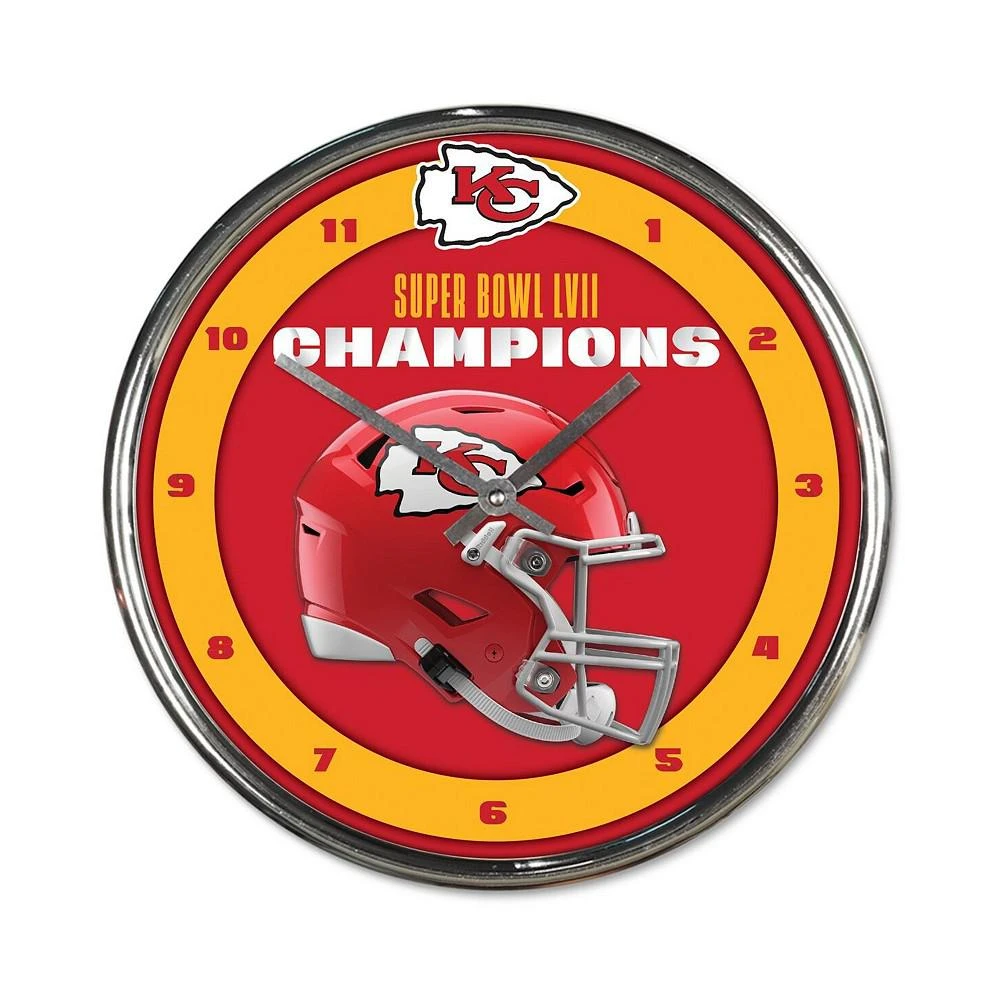 商品Wincraft|Kansas City Chiefs Super Bowl LVII Champions 12.75" Chrome Wall Clock,价格¥283,第1张图片