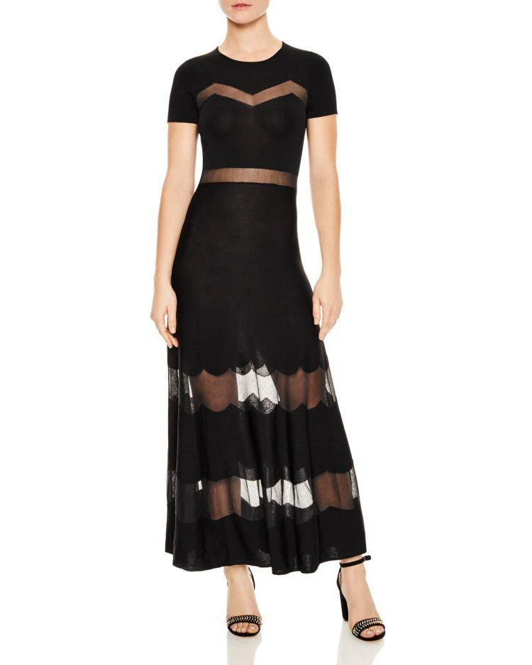 商品Sandro|Faty Mesh-Inset Maxi 连衣裙,价格¥2948,第1张图片