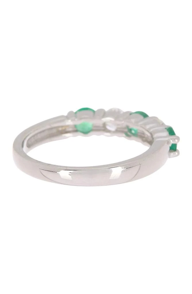 商品Effy|14K White Gold Prong Set Emerald & Diamond Ring - Size 7,价格¥7772,第2张图片详细描述