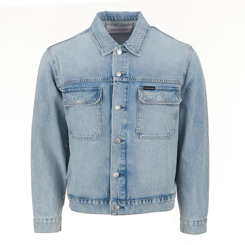 商品Calvin Klein|Calvin Klein Men's Warp Stretch Denim Jacket,价格¥189,第1张图片