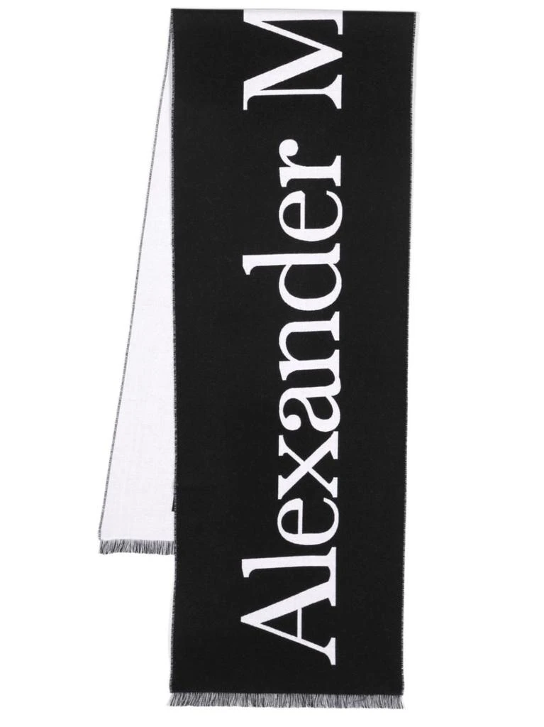 商品Alexander McQueen|ALEXANDER MCQUEEN - Scarf With Logo,价格¥2635,第1张图片