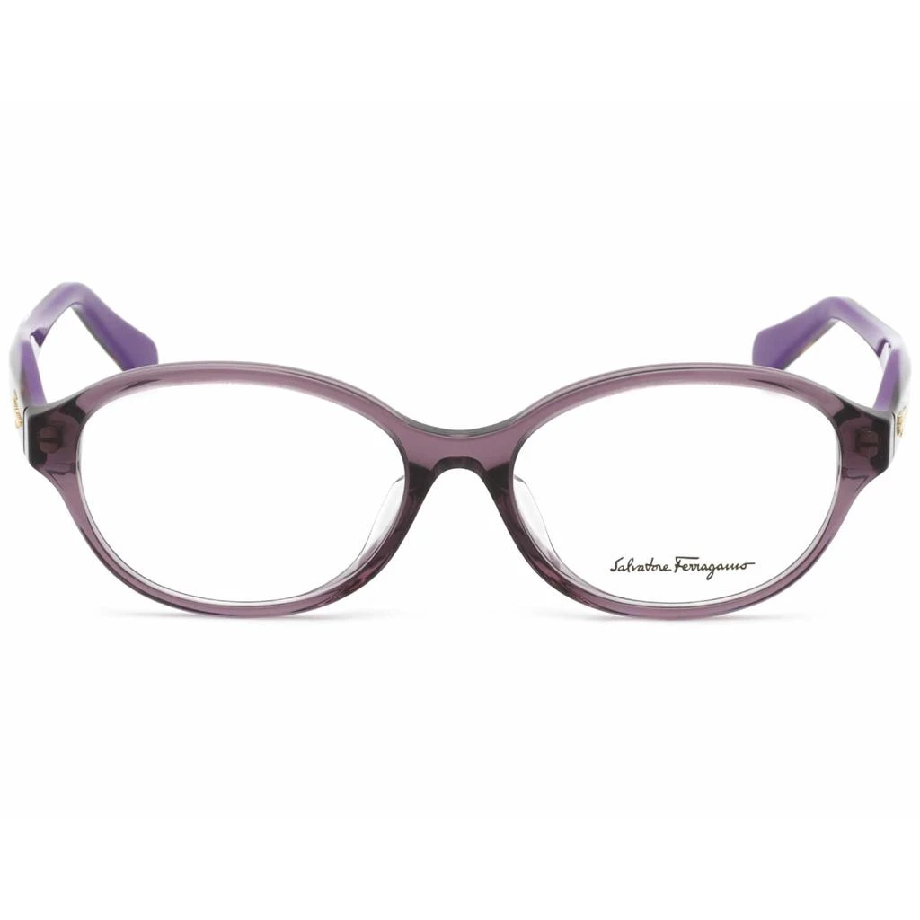 商品Salvatore Ferragamo|Salvatore Ferragamo Women's Eyeglasses - Violet Oval Plastic Frame | SF2856A 500,价格¥592,第2张图片详细描述