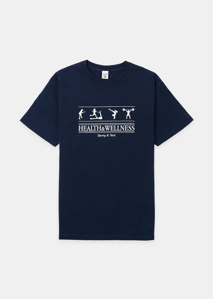 商品Sporty & Rich|Sporty & Rich Navy Health & Wellness T-Shirt,价格¥233,第1张图片