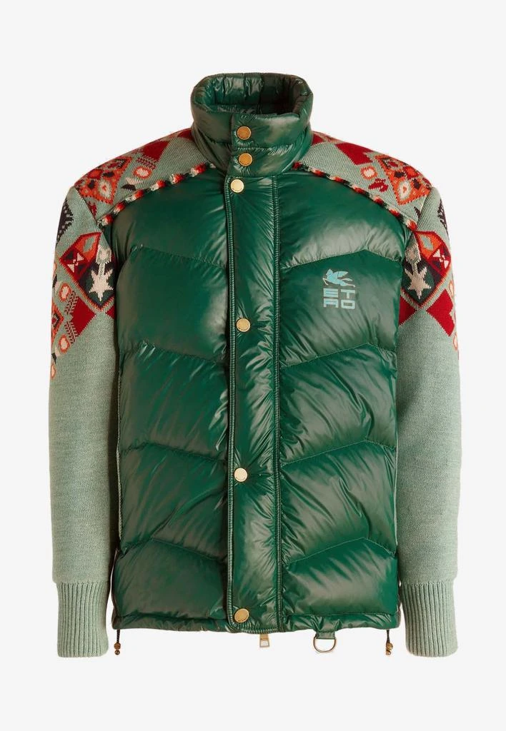 商品ETRO|Down Jacket with Knitted Sleeves,价格¥17100,第3张图片详细描述
