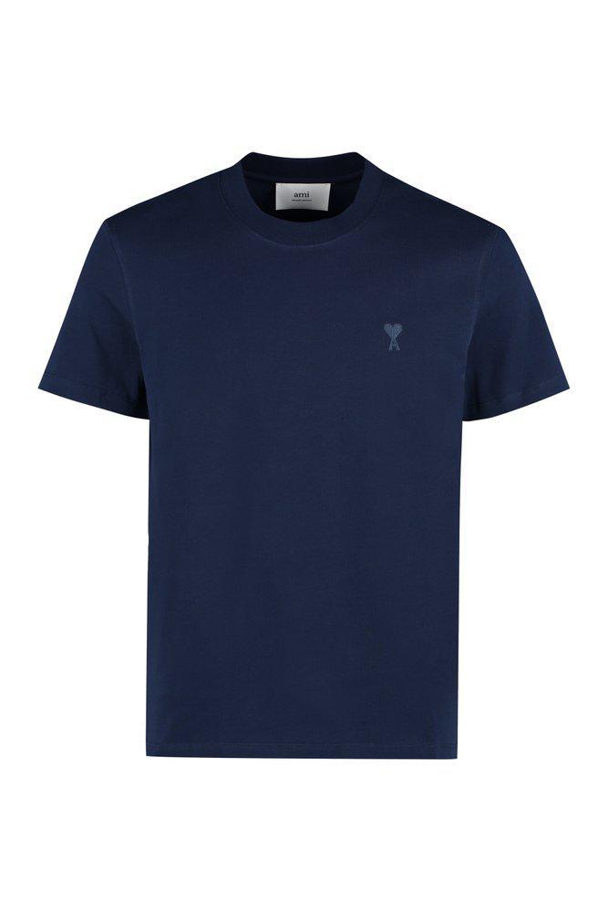 商品AMI|AMI Paris Short-Sleeved Crewneck T-Shirt,价格¥672-¥840,第1张图片
