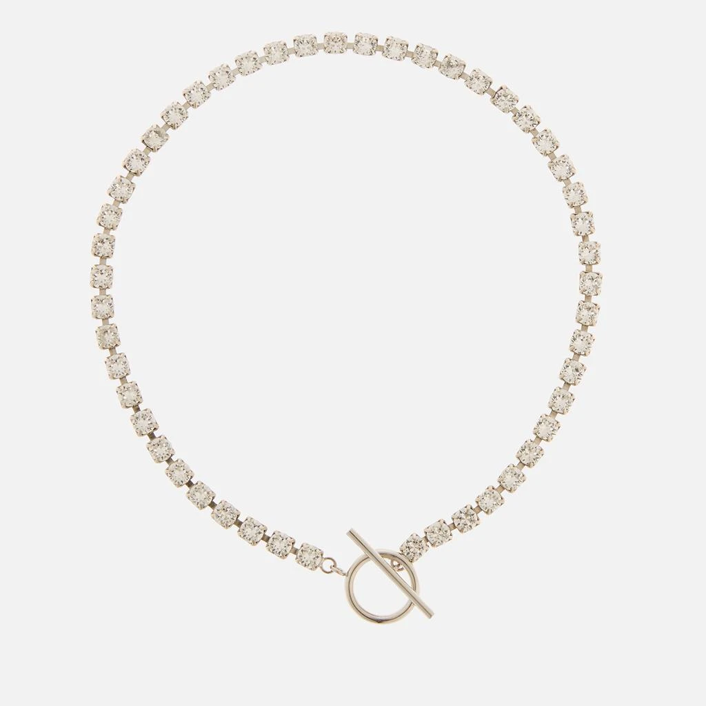商品Isabel Marant|Isabel Marant Glass-Embellished Silver-Tone Necklace,价格¥838,第1张图片