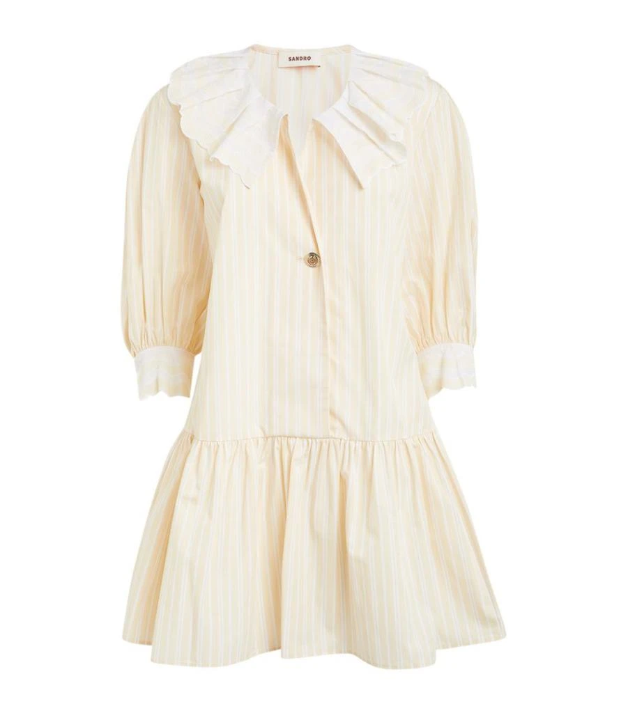 商品Sandro|Ruffle Collar Mini Dress,价格¥1129,第1张图片