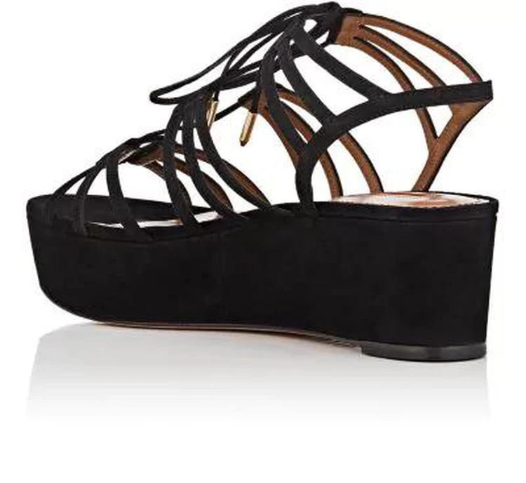 商品Aquazzura|Roma Suede Platform Sandals,价格¥3340,第3张图片详细描述