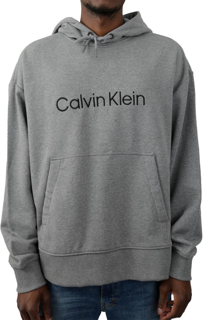 商品Calvin Klein|Logo Terry Pullover Hoodie - Medium Grey Heather,价格¥300,第1张图片