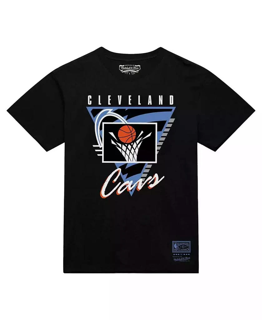 商品Mitchell & Ness|Men's Black Cleveland Cavaliers Worldwide Collection Tri-Logo T-Shirt,价格¥282,第2张图片详细描述