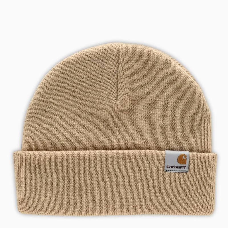 商品Carhartt WIP|Beige logo-patch beanie,价格¥200,第1张图片