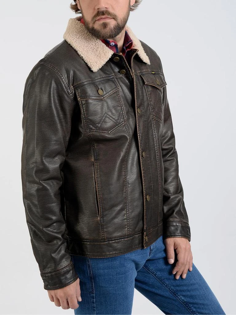 商品Wrangler|Sherpa Jacket in Premium Faux Leather,价格¥743,第4张图片详细描述