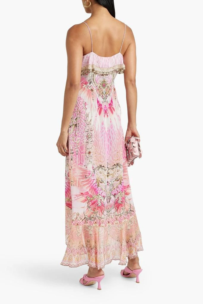 商品Camilla|Embellished printed silk-chiffon wrap dress,价格¥1992,第3张图片详细描述