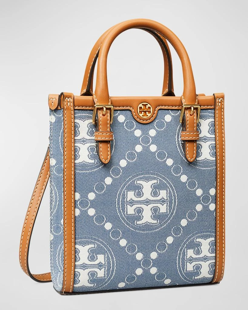 商品Tory Burch| T Monogram Mini 真皮托特包,价格¥1251,第2张图片详细描述