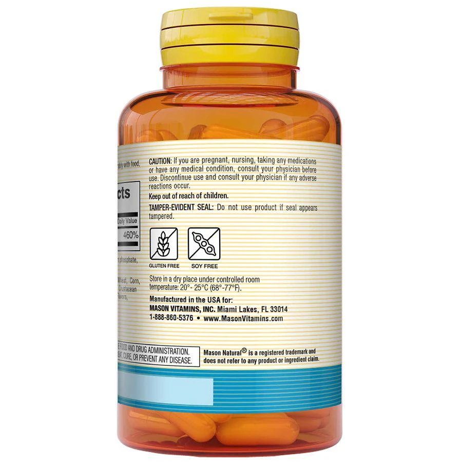 商品Mason Natural|Zinc Sulfate 50 mg Capsules,价格¥39,第2张图片详细描述