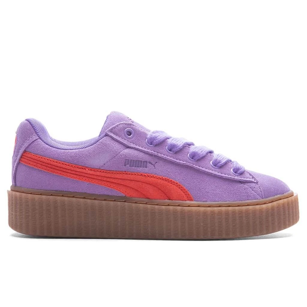 商品Puma|Puma x Fenty Women's Creeper Phatty - Lavender Alert/Burnt Red/Gum,价格¥1044,第1张图片