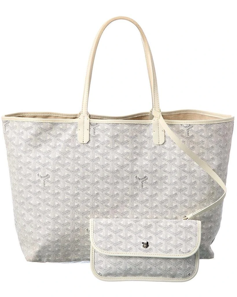 商品[二手商品] Goyard|Goyard White Goyardine Canvas St. Louis PM (Authentic Pre-Owned),价格¥11512,第2张图片详细描述