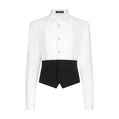 商品Dolce & Gabbana|Tuxedo shirt with vest bottom,价格¥14877,第1张图片