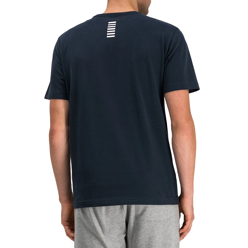 Emporio Armani 安普里奥 阿玛尼 男士黑蓝色棉质经典LOGO款圆领短袖T恤 6GPT38-J2AZ-1578 商品