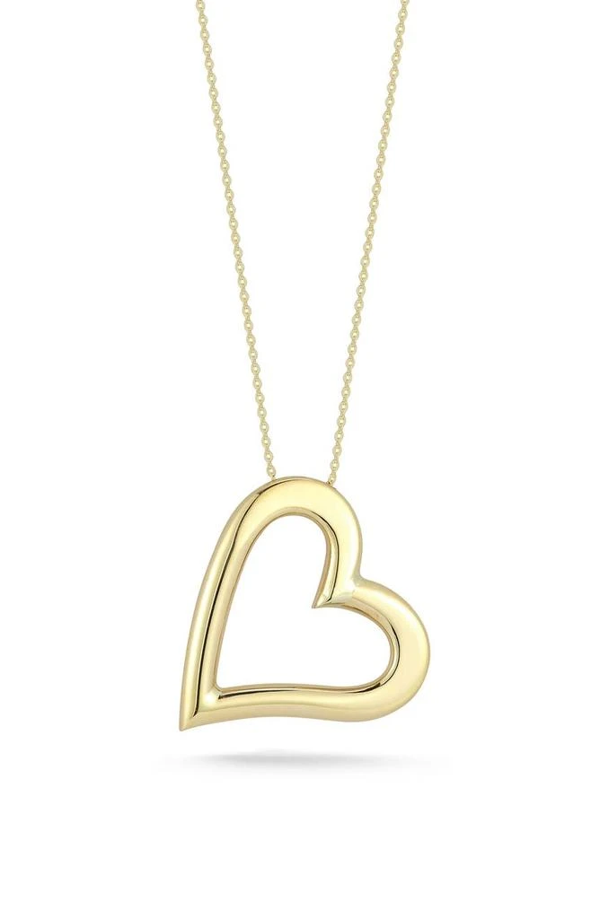 商品EMBER FINE JEWELRY|14K Yellow Gold Heart Pendant Necklace,价格¥2885,第1张图片