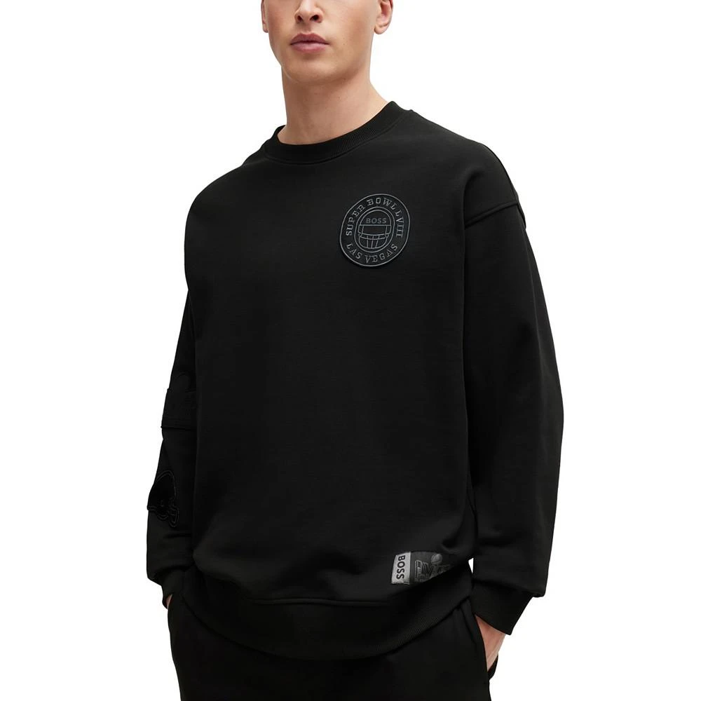 商品Hugo Boss|BOSS Men's BOSS x NFL Patch Sweatshirt,价格¥1677,第1张图片