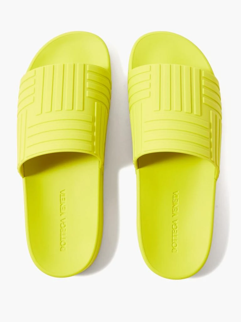 商品Bottega Veneta|Intrecciato-effect rubber slides,价格¥3761,第4张图片详细描述